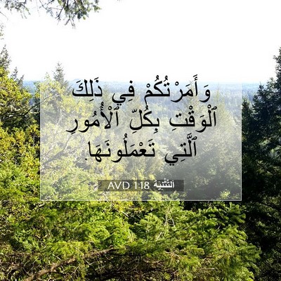 Picture 07 - اَلتَّثْنِيَة 1:18 AVD - وَأَمَرْتُكُمْ فِي ذَلِكَ - Bible Verse Picture