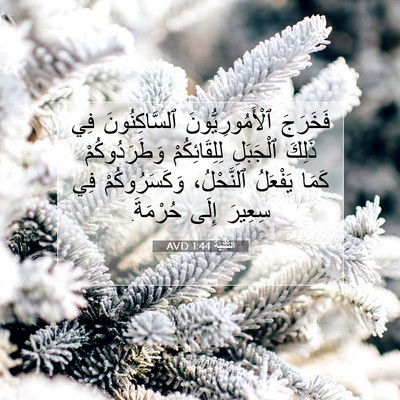 Picture 07 - اَلتَّثْنِيَة 1:44 AVD - فَخَرَجَ ٱلْأَمُورِيُّونَ - Bible Verse Picture