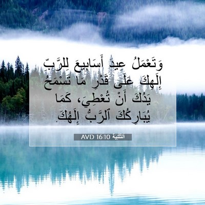 Picture 07 - اَلتَّثْنِيَة 16:10 AVD - وَتَعْمَلُ عِيدَ - Bible Verse Picture