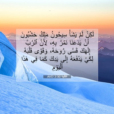 Picture 07 - اَلتَّثْنِيَة 2:30 AVD - لَكِنْ لَمْ يَشَأْ - Bible Verse Picture