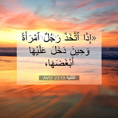 Picture 07 - اَلتَّثْنِيَة 22:13 AVD - «إِذَا ٱتَّخَذَ رَجُلٌ - Bible Verse Picture