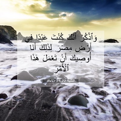 Picture 07 - اَلتَّثْنِيَة 24:22 AVD - وَٱذْكُرْ أَنَّكَ كُنْتَ - Bible Verse Picture