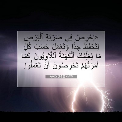 Picture 07 - اَلتَّثْنِيَة 24:8 AVD - «اِحْرِصْ فِي ضَرْبَةِ - Bible Verse Picture