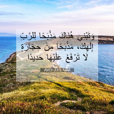 Picture 07 - اَلتَّثْنِيَة 27:5 AVD - وَتَبْنِي هُنَاكَ - Bible Verse Picture