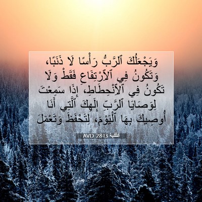 Picture 07 - اَلتَّثْنِيَة 28:13 AVD - وَيَجْعَلُكَ ٱلرَّبُّ - Bible Verse Picture