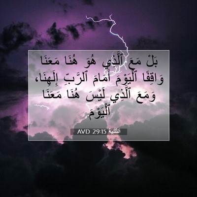 Picture 07 - اَلتَّثْنِيَة 29:15 AVD - بَلْ مَعَ ٱلَّذِي هُوَ - Bible Verse Picture