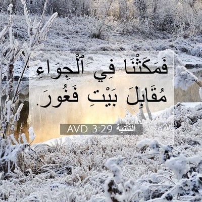 Picture 07 - اَلتَّثْنِيَة 3:29 AVD - فَمَكَثْنَا فِي - Bible Verse Picture