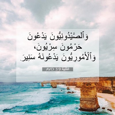 Picture 07 - اَلتَّثْنِيَة 3:9 AVD - وَٱلصَّيْدُونِيُّونَ - Bible Verse Picture