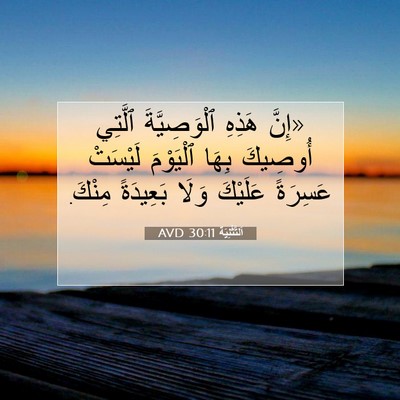 Picture 07 - اَلتَّثْنِيَة 30:11 AVD - «إِنَّ هَذِهِ - Bible Verse Picture