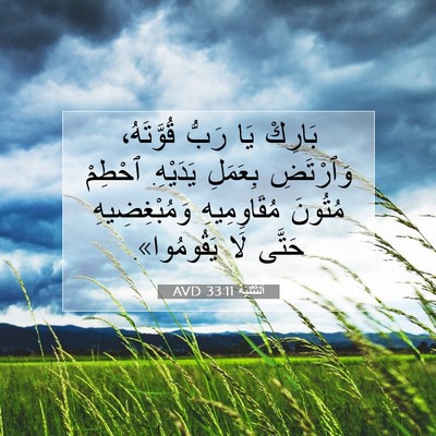 Picture 07 - اَلتَّثْنِيَة 33:11 AVD - بَارِكْ يَا رَبُّ - Bible Verse Picture