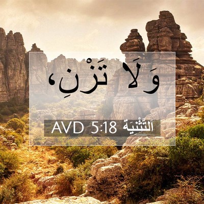 Picture 07 - اَلتَّثْنِيَة 5:18 AVD - وَلَا - Bible Verse Picture