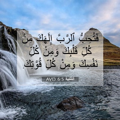 Picture 07 - اَلتَّثْنِيَة 6:5 AVD - فَتُحِبُّ ٱلرَّبَّ - Bible Verse Picture