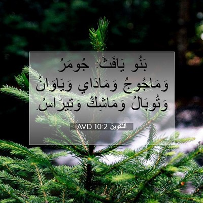 Picture 07 - اَلتَّكْوِينُ 10:2 AVD - بَنُو يَافَثَ: جُومَرُ - Bible Verse Picture