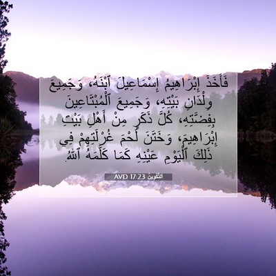 Picture 07 - اَلتَّكْوِينُ 17:23 AVD - فَأَخَذَ إِبْرَاهِيمُ - Bible Verse Picture