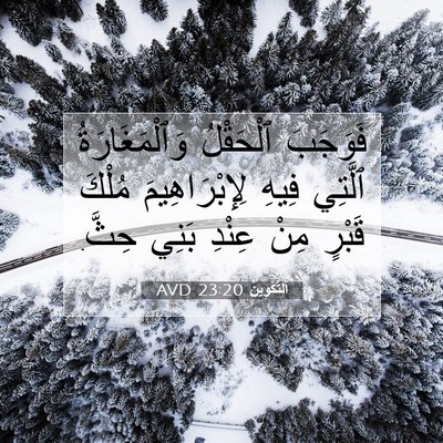Picture 07 - اَلتَّكْوِينُ 23:20 AVD - فَوَجَبَ ٱلْحَقْلُ - Bible Verse Picture