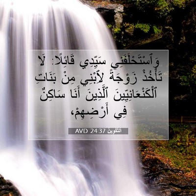 Picture 07 - اَلتَّكْوِينُ 24:37 AVD - وَٱسْتَحْلَفَنِي سَيِّدِي - Bible Verse Picture