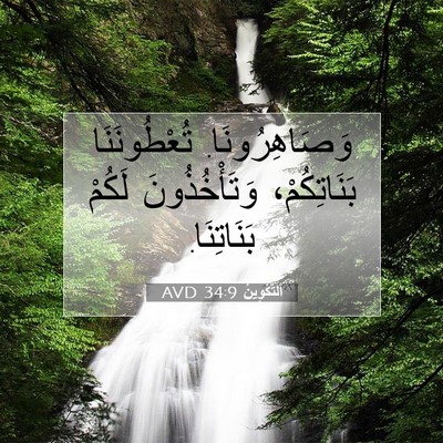 Picture 07 - اَلتَّكْوِينُ 34:9 AVD - وَصَاهِرُونَا. - Bible Verse Picture