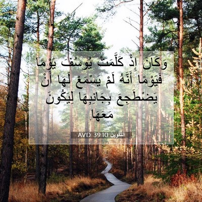 Picture 07 - اَلتَّكْوِينُ 39:10 AVD - وَكَانَ إِذْ كَلَّمَتْ - Bible Verse Picture