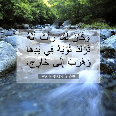 Picture 07 - اَلتَّكْوِينُ 39:13 AVD - وَكَانَ لَمَّا رَأَتْ - Bible Verse Picture