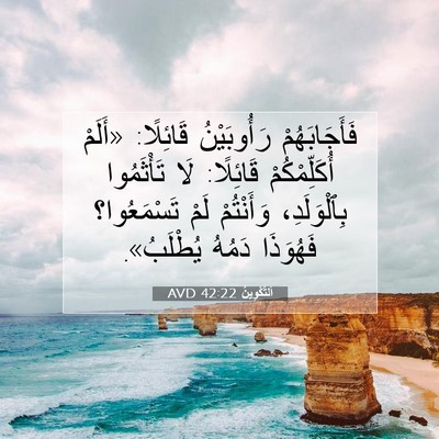 Picture 07 - اَلتَّكْوِينُ 42:22 AVD - فَأَجَابَهُمْ رَأُوبَيْنُ - Bible Verse Picture