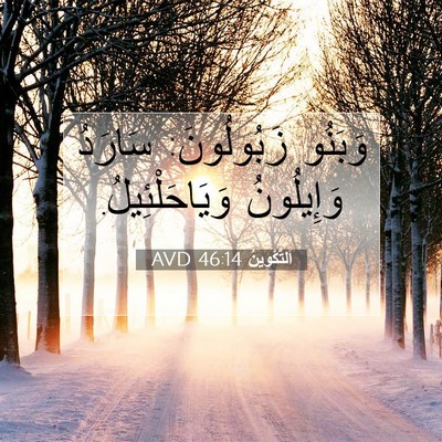 Picture 07 - اَلتَّكْوِينُ 46:14 AVD - وَبَنُو زَبُولُونَ: - Bible Verse Picture