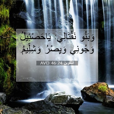 Picture 07 - اَلتَّكْوِينُ 46:24 AVD - وَبَنُو نَفْتَالِي: - Bible Verse Picture