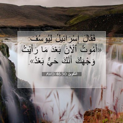 Picture 07 - اَلتَّكْوِينُ 46:30 AVD - فَقَالَ إِسْرَائِيلُ - Bible Verse Picture