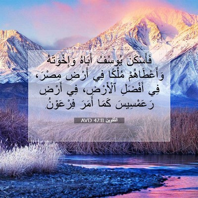 Picture 07 - اَلتَّكْوِينُ 47:11 AVD - فَأَسْكَنَ يُوسُفُ - Bible Verse Picture