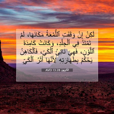 Picture 07 - اَللَّاوِيِّينَ 13:28 AVD - لَكِنْ إِنْ وَقَفَتِ - Bible Verse Picture