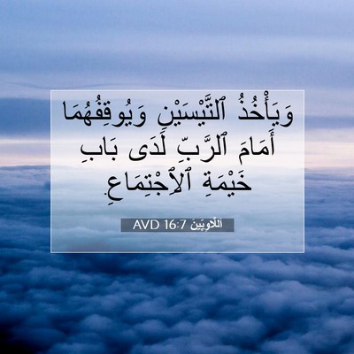 Picture 07 - اَللَّاوِيِّينَ 16:7 AVD - وَيَأْخُذُ ٱلتَّيْسَيْنِ - Bible Verse Picture