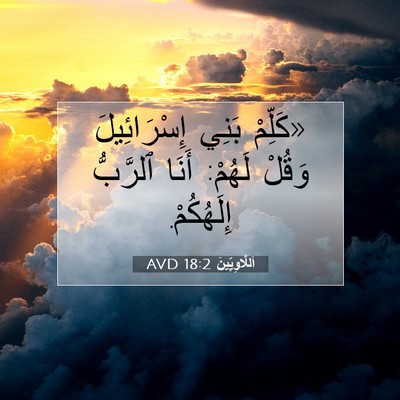 Picture 07 - اَللَّاوِيِّينَ 18:2 AVD - «كَلِّمْ بَنِي - Bible Verse Picture