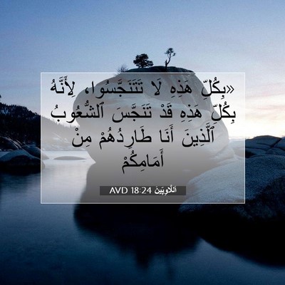 Picture 07 - اَللَّاوِيِّينَ 18:24 AVD - «بِكُلِّ هَذِهِ لَا - Bible Verse Picture