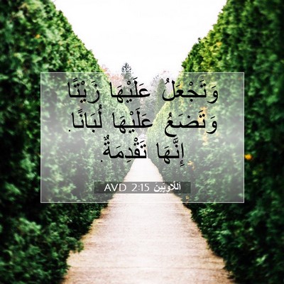 Picture 07 - اَللَّاوِيِّينَ 2:15 AVD - وَتَجْعَلُ عَلَيْهَا - Bible Verse Picture