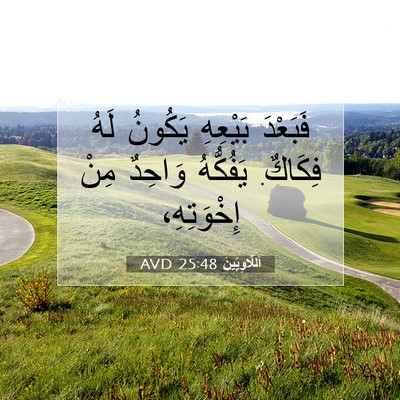 Picture 07 - اَللَّاوِيِّينَ 25:48 AVD - فَبَعْدَ بَيْعِهِ يَكُونُ - Bible Verse Picture
