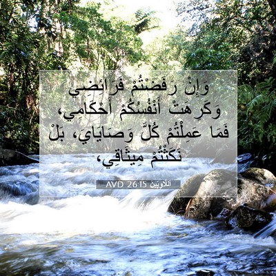 Picture 07 - اَللَّاوِيِّينَ 26:15 AVD - وَإِنْ رَفَضْتُمْ - Bible Verse Picture