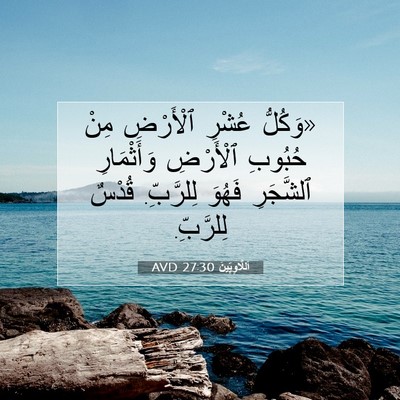 Picture 07 - اَللَّاوِيِّينَ 27:30 AVD - «وَكُلُّ عُشْرِ ٱلْأَرْضِ - Bible Verse Picture