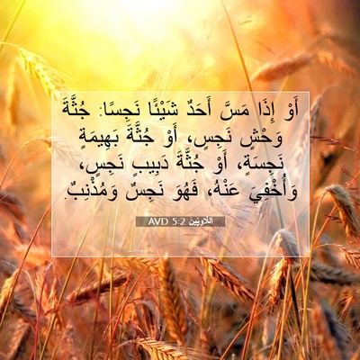 Picture 07 - اَللَّاوِيِّينَ 5:2 AVD - أَوْ إِذَا مَسَّ أَحَدٌ - Bible Verse Picture