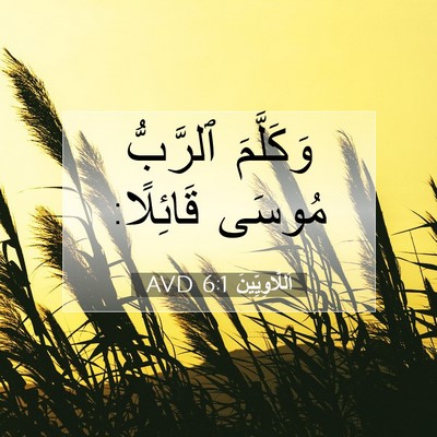Picture 07 - اَللَّاوِيِّينَ 6:1 AVD - وَكَلَّمَ ٱلرَّبُّ مُوسَى - Bible Verse Picture