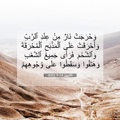 Picture 07 - اَللَّاوِيِّينَ 9:24 AVD - وَخَرَجَتْ نَارٌ مِنْ - Bible Verse Picture