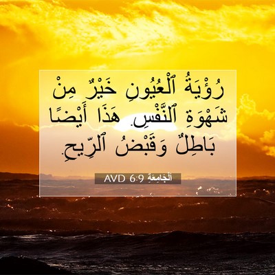 Picture 07 - اَلْجَامِعَةِ 6:9 AVD - رُؤْيَةُ ٱلْعُيُونِ - Bible Verse Picture