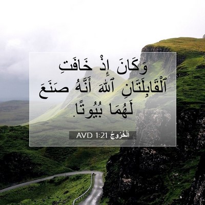 Picture 07 - اَلْخُرُوجُ 1:21 AVD - وَكَانَ إِذْ خَافَتِ - Bible Verse Picture