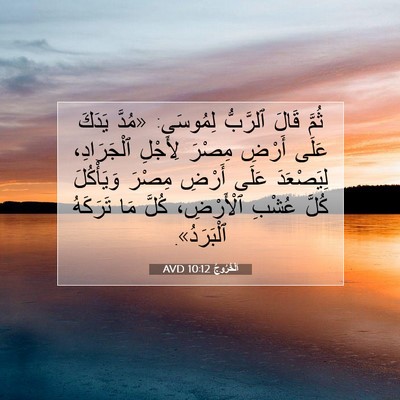Picture 07 - اَلْخُرُوجُ 10:12 AVD - ثُمَّ قَالَ ٱلرَّبُّ - Bible Verse Picture