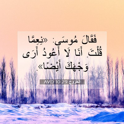 Picture 07 - اَلْخُرُوجُ 10:29 AVD - فَقَالَ مُوسَى: «نِعِمَّا - Bible Verse Picture