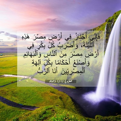 Picture 07 - اَلْخُرُوجُ 12:12 AVD - فَإِنِّي أَجْتَازُ فِي - Bible Verse Picture