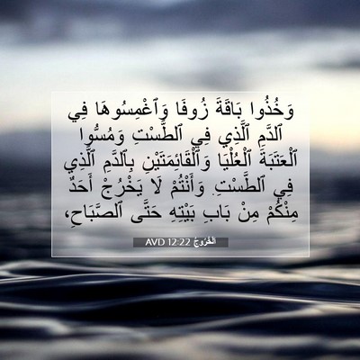Picture 07 - اَلْخُرُوجُ 12:22 AVD - وَخُذُوا بَاقَةَ زُوفَا - Bible Verse Picture