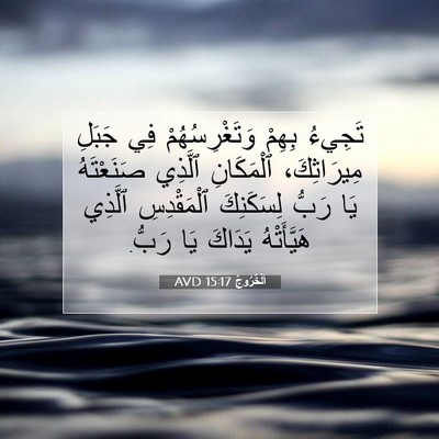 Picture 07 - اَلْخُرُوجُ 15:17 AVD - تَجِيءُ بِهِمْ - Bible Verse Picture