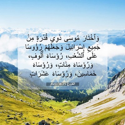 Picture 07 - اَلْخُرُوجُ 18:25 AVD - وَٱخْتَارَ مُوسَى ذَوِي - Bible Verse Picture