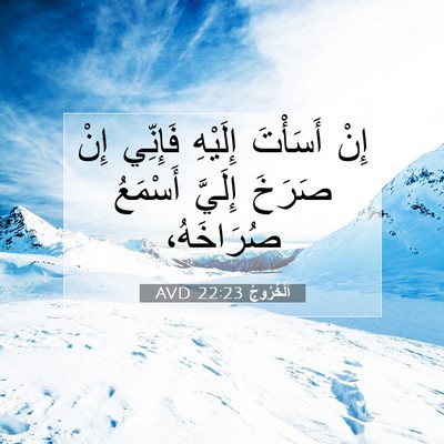 Picture 07 - اَلْخُرُوجُ 22:23 AVD - إِنْ أَسَأْتَ إِلَيْهِ - Bible Verse Picture