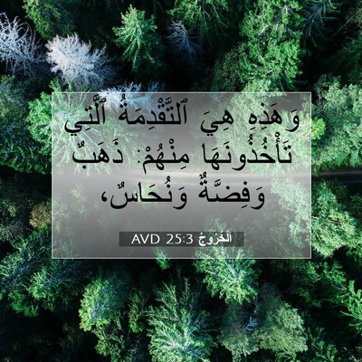 Picture 07 - اَلْخُرُوجُ 25:3 AVD - وَهَذِهِ هِيَ - Bible Verse Picture