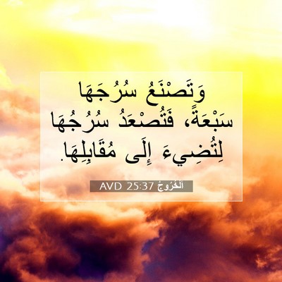 Picture 07 - اَلْخُرُوجُ 25:37 AVD - وَتَصْنَعُ سُرُجَهَا - Bible Verse Picture